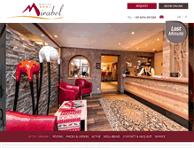 Tablet Screenshot of hotel-mirabel.com